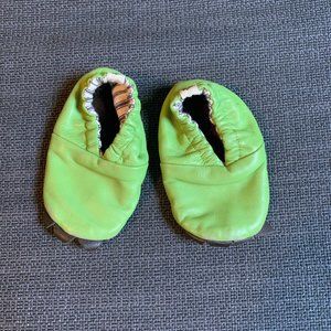 Little House in the Orchard leather lizard moccasins, 9-12m